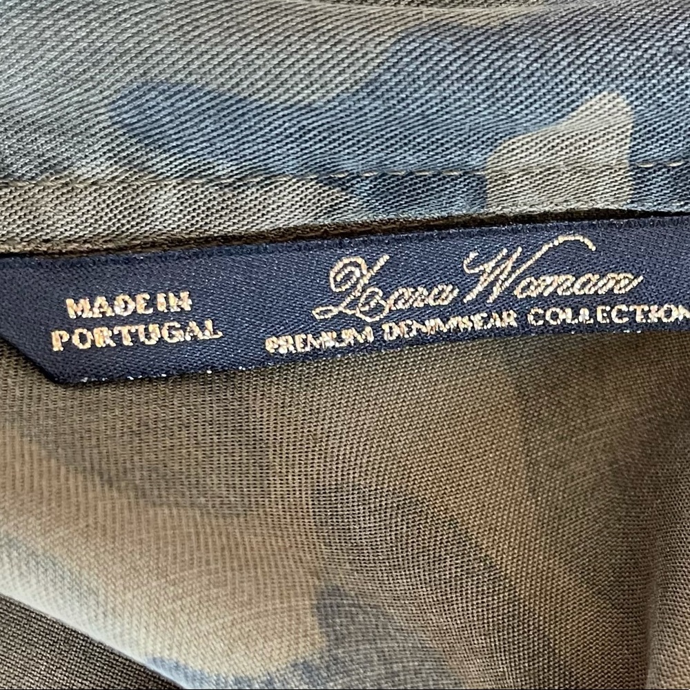 LARA Women Premium Denimwear Military Camo Blouse - Picture 9 of 9